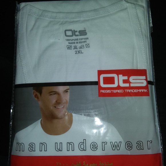 100% Egyptian cotton Mens undershirt set of 3 - Picture 2 of 5